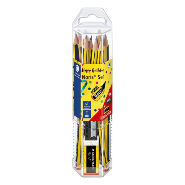 ΣΕΤ ΜΟΛΥΒΙΑ STAEDTLER 61 120P2 NORIS BONUS PACK 12τεμ (ΔΩΡΟ ΓΟΜΑ&ΞΥΣΤΡΑ)