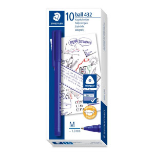 ΣΤΥΛΟ BALLPOINT M 1,0MM ΜΠΛΕ 432 35M-3