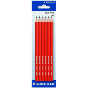 ΣΕΤ ΜΟΛΥΒΙ MINERVA HB ΣΕ BLISTER 6ΤΕΜ STAEDTLER