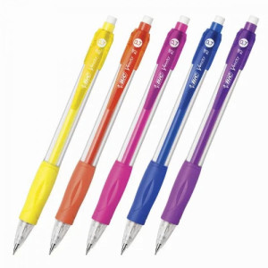 ΜΟΛΥΒΙ ΜΗΧΑΝΙΚΟ BIC VELOCITY 0.7mm ΜΠΛΕ-ΚΟΚΚΙΝΟ-ΚΙΤΡΙΝΟ-ΜΩΒ