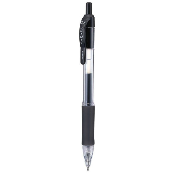 ΣΤΥΛΟ ZEBRA GEL SARASA RETRACTABLE 0.5MM ΜΑΥΡΟ