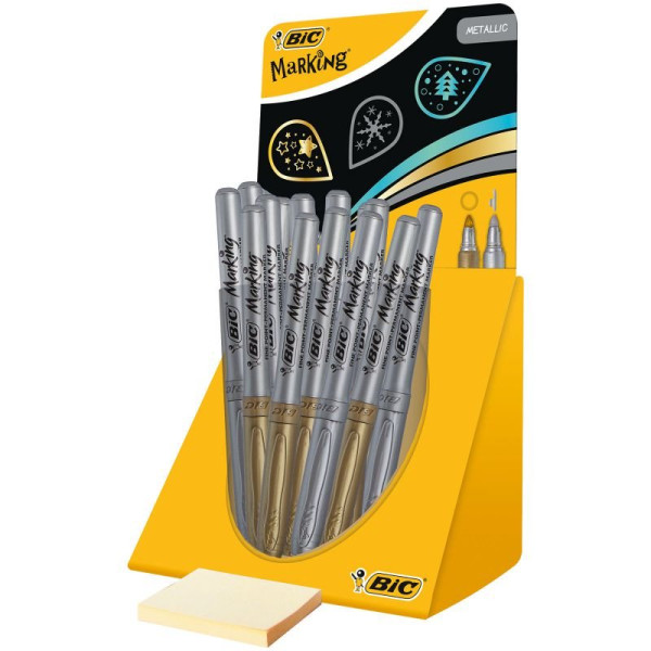 ΒΙΤΡΙΝΑ ΜΑΡΚΑΔΟΡΟΙ INTENSITY METALLIC ΧΡΥΣΟ/ΑΣΗΜΙ 24TEM BIC