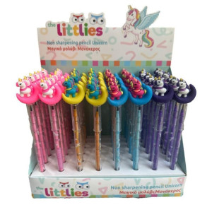 ΜΑΓΙΚΟ ΜΟΛΥΒΙ UNICORN ΔΙΑΦ ΧΡΩΜ THE LITTLIES (48ΤΕΜ)