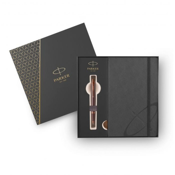 ΣΕΤ PARKER IM MONOCHROME BURGUNDY BALLPOINT & ΣΗΜΕΙΩΜΑΤΑΡΙΟ