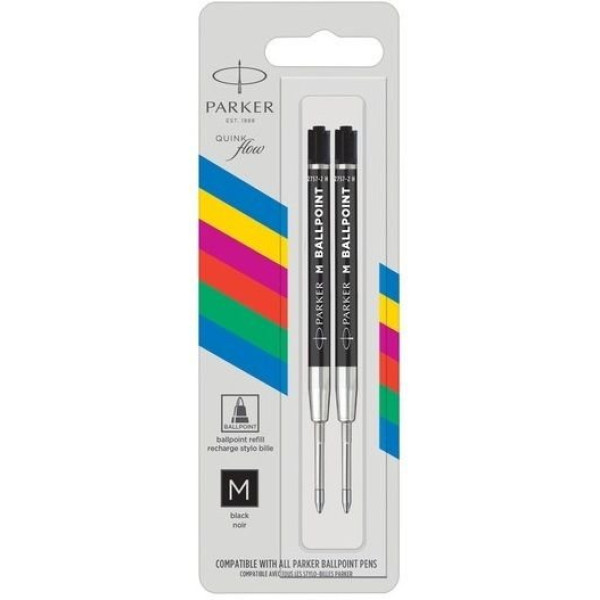 ΑΝΤΑΛΛΑΚΤΙΚΑ PARKER ECONOMY BALLPOINT M ΜΑΥΡΟ 2ΤΕΜ