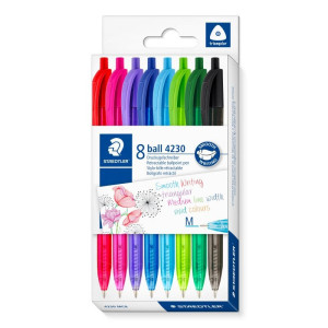 ΣΕΤ ΣΤΥΛΟ BALLPOINT PEN BALL 4230 ΔΙΑΦΟΡΑ ΧΡΩΜΑΤΑ 8ΤΕΜ