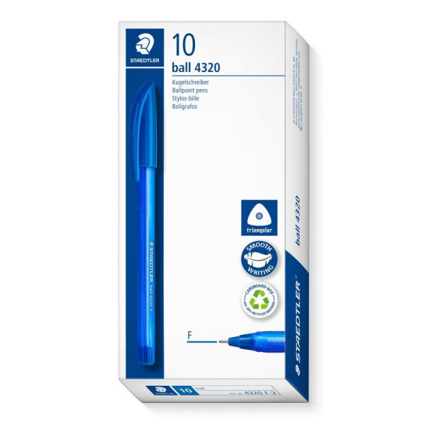 ΣΤΥΛΟ BALLPOINT PEN BALL 4320 F Blue 10ΤΕΜ