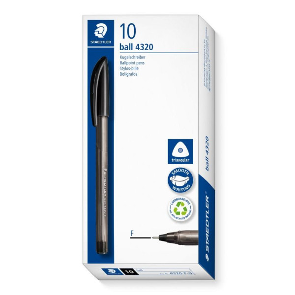 ΣΤΥΛΟ BALLPOINT PEN BALL 4320 F Black 10ΤΕΜ