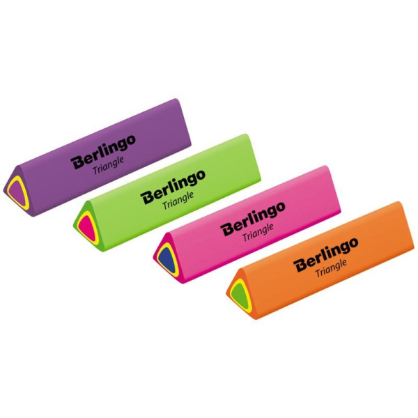 ΓΟΜΟΛΑΣΤΙΧΑ ΤΡΙΓΩΝΙΚΗ "TRIANGLE" BERLINGO 44x15x15mm ΔΙΑΦΟΡΑ ΧΡΩΜΑΤΑ