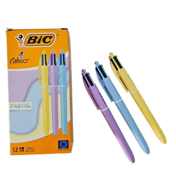 ΣΤΥΛΟ BIC PASTEL 1.0mm 4 ΧΡΩΜΑΤΩΝ