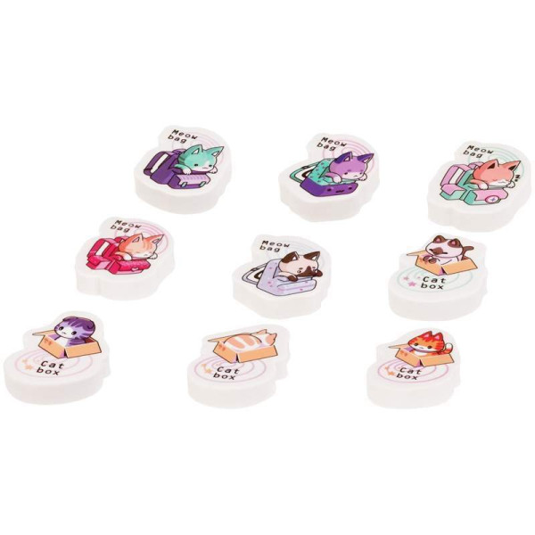 ΓΟΜΟΛΑΣΤΙΧΑ "MEOW BAG" 40x30x13mm ΔΙΑΦΟΡΑ ΣΧΕΔΙΑ BERLINGO