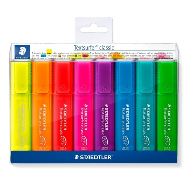 ΣΕΤ ΜΑΡΚΑΔΟΡΟΙ ΥΠΟΓΡΑΜΜΙΣHΣ TEXTSURFER CLASSIC STAEDTLER 8ΤΕΜ