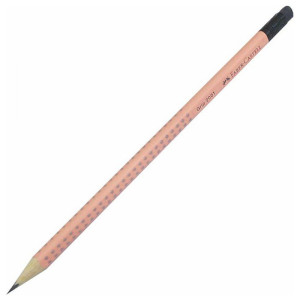 ΜΟΛΥΒΙ GRIP HB ΜΕ ΓΟΜΑ PEACH