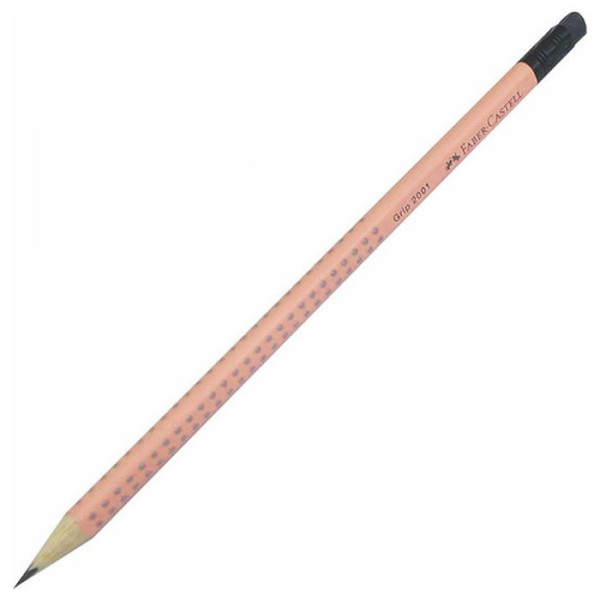 ΜΟΛΥΒΙ GRIP HB ΜΕ ΓΟΜΑ PEACH