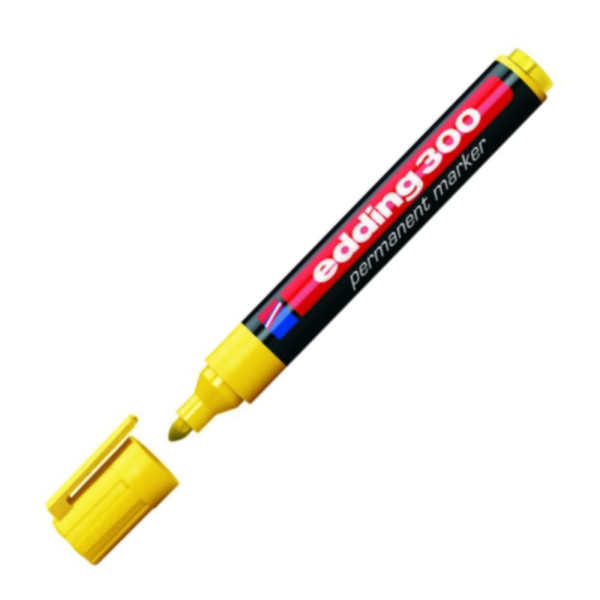 ΜΑΡΚΑΔΟΡΟΣ ΑΝΕΞΙΤΗΛΟΣ EDDING 300 1,5-3mm ΚΙΤΡΙΝΟ