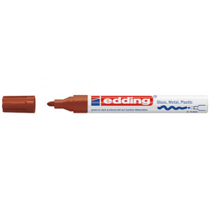 ΜΑΡΚΑΔΟΡΟΣ ΑΝΕΞΙΤΗΛΟΣ EDDING 750 2–4 mm ΚΑΦΕ