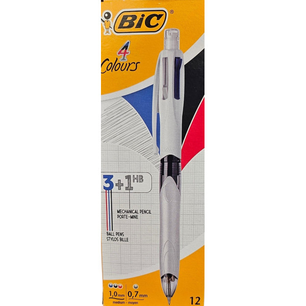 ΣΤΥΛΟ BIC MULTIFUNCTION 1.0mm 4 ΧΡΩΜΑΤΩΝ