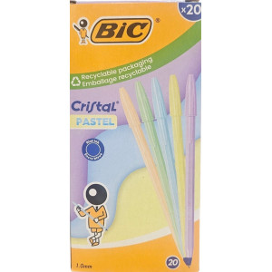 ΣΤΥΛΟ BIC CRISTAL PASTEL ΜΠΛΕ ΜΕΛΑΝΙ