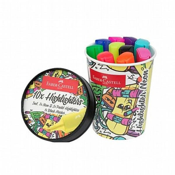 ΜΑΡΚΑΔΟΡΟΙ ΥΠΟΓΡΑΜΜΙΣΗΣ ICE CREAM CUP FLUO ΣΕΤ 10ΤΕΜ