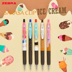 ΣΤΥΛΟ GEL SARASA CLIP ICE CREAM 0.5 ZEBRA ΣΕΤ 5 ΧΡΩΜΑΤΑ