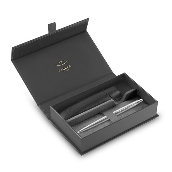 ΣΕΤ PARKER JOTTER XL MCHR STEEL CT BALLPOINT & ΜΑΥΡΗ ΘΗΚΗ