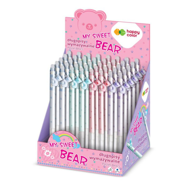 ΣΤΥΛΟ ΣΒΗΝΟΜΕΝΟ GEL PEN PASTEL BEARS  0,5MM ΜΠΛΕ ΧΡΩΜΑΤΟΣ HAPPY COLOR    015668