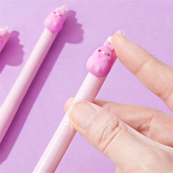 ΣΤΥΛΟ ΣΒΗΝΟΜΕΝΑ GEL LAZY STARS PINK RABBIT MANAL