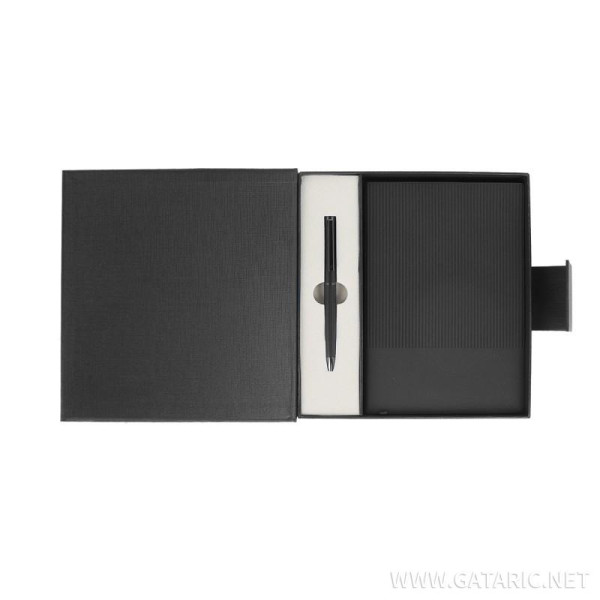 ΣΕΤ ΣΤΥΛΟ ΔΩΡΟΥ ΜΑΤ ΣΕ ΘΗΚΗ ΜΕ ΣΗΜΕΙΩΜΑΤΑΡΙΟ ΜΑΥΡΗ ΓΡΑΦΗ