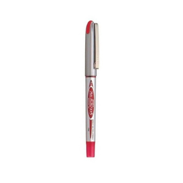 ΣΤΥΛΟ ZEBRA ZEBROLLER AX-5 SILVER 0.5MM RED ZB-15983Z