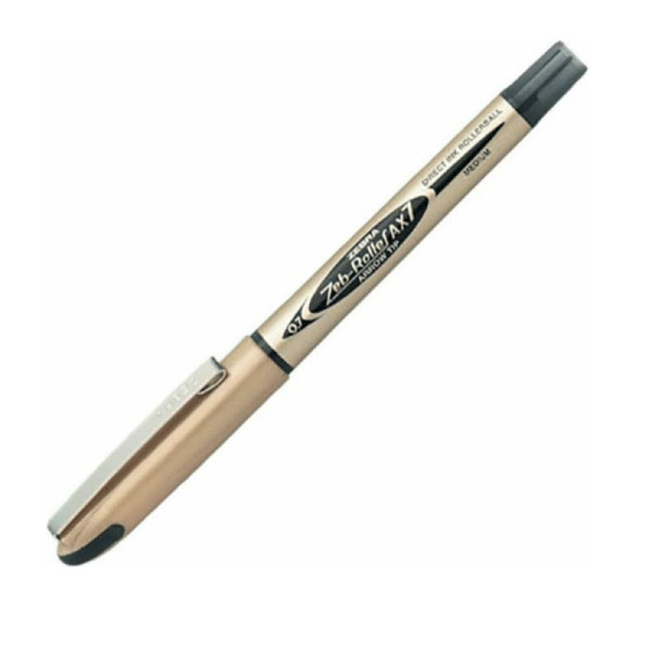 ΣΤΥΛΟ ZEBRA ZEBROLLER AX-7 GOLD 0.7MM BLACK ZB-15991Z