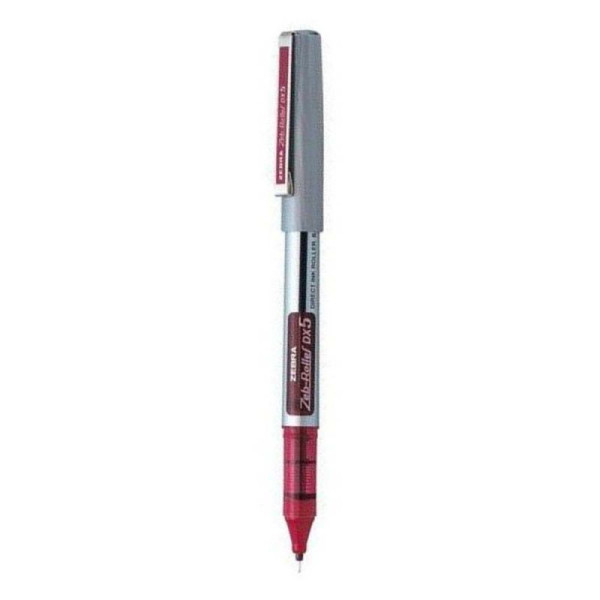 ΣΤΥΛΟ ZEBRA ZEBROLLER DX-5 SILVER 0.5MM RED ZB-16073Z