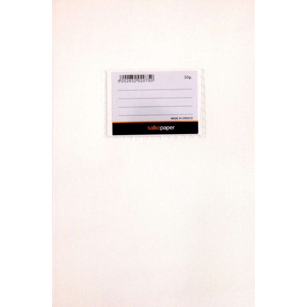 ΤΕΤΡΑΔΙΑ ΧΡΩΜΑΤΙΣΤΑ ΛΕΥΚΟ EX-COLOR 80g 17Χ25/30φ ΡΙΓΕ