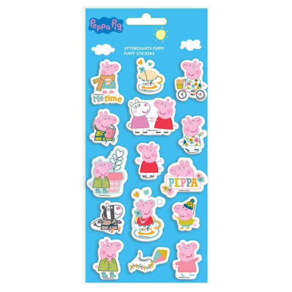 ΑΥΤΟΚΟΛΛΗΤΑ PUFFY 10X22EK PEPPA PIG