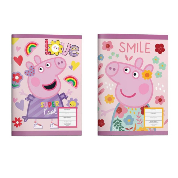 ΤΕΤΡΑΔΙΟ ΚΑΡΦΙΤΣΑ 17Χ25 PEPPA PIG 40Φ 2ΣΧ.