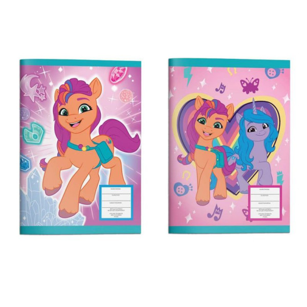 ΤΕΤΡΑΔΙΟ ΚΑΡΦΙΤΣΑ 17Χ25 MY LITTLE PONY 40Φ 2ΣΧ.