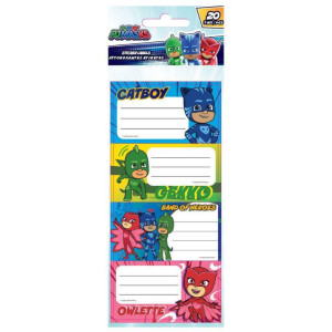 ΕΤΙΚΕΤΕΣ ΑΥΤΟΚ PJ MASKS 20ΤΕΜ 5ΦΥΛΛΑ