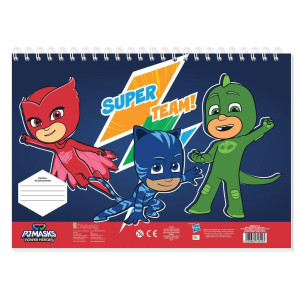 ΜΠΛΟΚ ΖΩΓΡΑΦ PJ MASKS 23X33, 40 ΦΥΛ, AΥΤΟΚΟΛ-ΣΤΕΝΣΙΛ-2 ΣΕΛ ΧΡΩΜ 2 ΣΧ