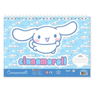 ΜΠΛΟΚ ΖΩΓΡΑΦ CINAMOROLL 23X33 40ΦΥΛ ΜΕ ΑΥΤΟΚΟΛΛΗΤΑ