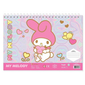 ΜΠΛΟΚ ΖΩΓΡΑΦ MY MELODY 23X33 40ΦΥΛ ΜΕ ΑΥΤΟΚΟΛΛΗΤΑ