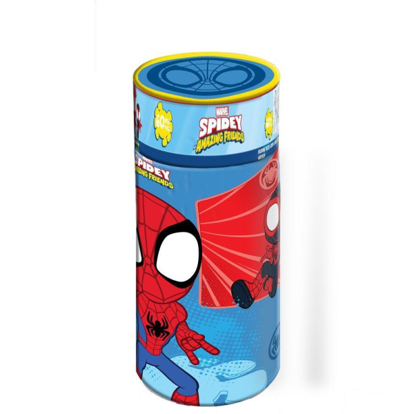Παζλ Spidey And His Amazing Friends Luna Toys Foil 2 σε 1 60τμχ. σε Κύλινδρο 48x33εκ.