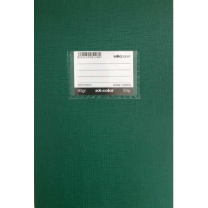 ΤΕΤΡΑΔΙΑ ΧΡΩΜΑΤΙΣΤΑ ΕΚΘΕΣΕΩΝ ΠΡΑΣΙΝΟ EX-COLOR 80g 17Χ25/50φ