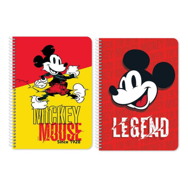 ΣΠΙΡΑΛ ΤΕΤΡΑΔΙΟ 21Χ29  A4 2Θ 60Φ MICKEY 2ΣΧ