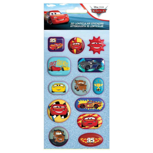 ΑΥΤΟΚΟΛΛΗΤΑ 3D LENTICULAR 10X22 CARS