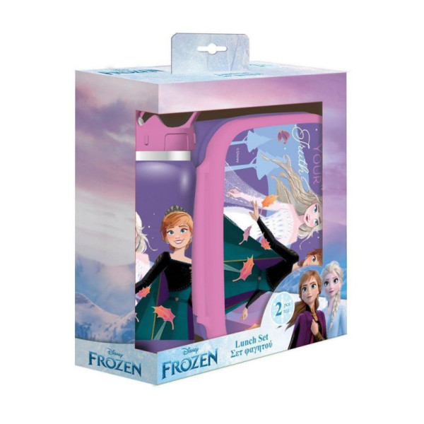 ΣΕΤ ΦΑΓΗΤΟΥ DISNEY FROZEN ΦΑΓΗΤΟΔΟΧΕΙΟ 800ML-ΠΑΓΟΥΡΙ ΑΝΟΞΕΙΔΩΤΟ 500ML