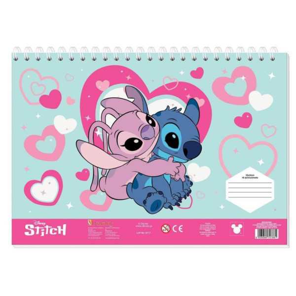 ΜΠΛΟΚ ΖΩΓΡΑΦ LILO & STITCH 23X33 40ΦΥΛ ΑΥΤΟΚ-ΣΤΕΝΣΙΛ- 2ΣΕΛ ΧΡ 2ΣΧ. 2