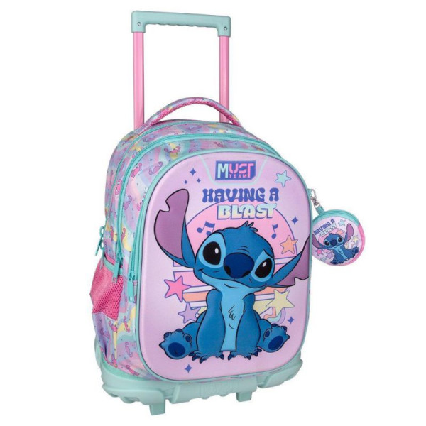 ΤΣΑΝΤΑ  ΤΡΟΛΕΪ ΔΗΜΟΤΙΚΟΥ LILO & STITCH  DISNEY  MUST TEAM 3 ΘΗΚΕΣ