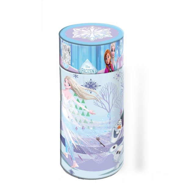 Παζλ Disney Frozen Luna Toys Foil 2 σε 1 60τμχ. σε Κύλινδρο 48x33εκ.