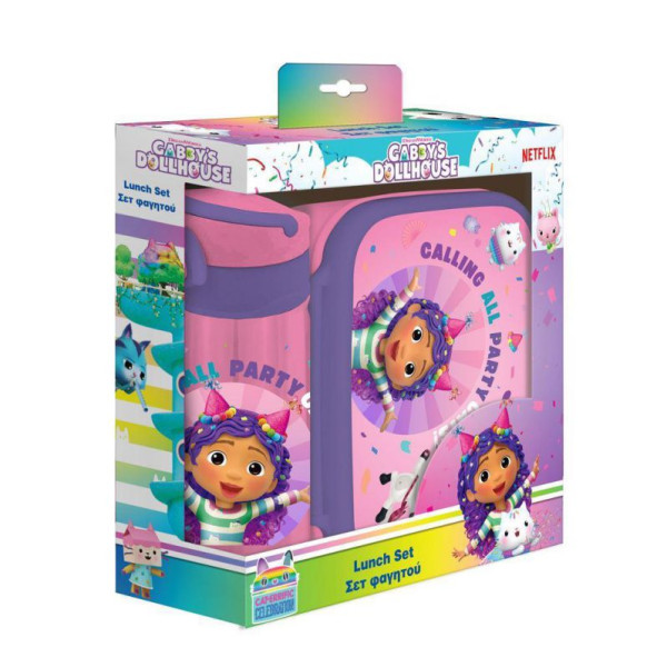 ΣΕΤ  ΦΑΓΗΤΟΔΟΧΕΙΟ  GABBYS  DOLLHOUSE  800ML-ΠΑΓΟΥΡΙ PP 500ML