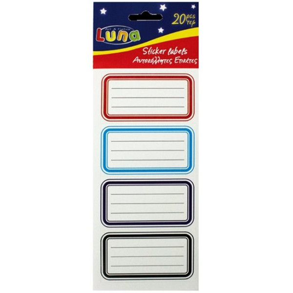 ΕΤΙΚΕΤΕΣ LUNA 20 ΤΕΜΑΧΙΑ 5 ΦΥΛΛΑ