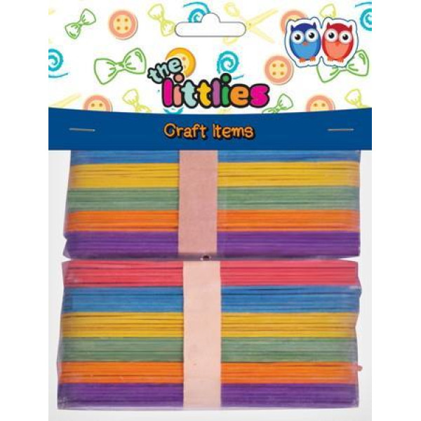 ΞΥΛΑΚΙΑ ΧΡΩΜΑΤΙΣΤΑ 150ΜΜ 80ΤΕΜ ΓΛΩΣΣΟΠΙΕΣΤΡΑ LITTLIES